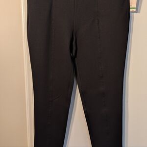 NWT Anne Klein Black Slim Ankle Pants Large